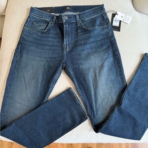 7 For All Mankind Dark Blue Slim Jeans